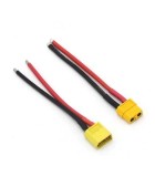 Set mufa XT60 tata-mama cu cablu siliconic, Generic
