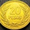 Moneda exotica 20 PESOS - COLUMBIA, anul 1991 *cod 1626 B = A.UNC