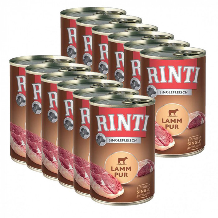 Conservă RINTI SENSIBLE PUR, carne de miel - 12 x 400g