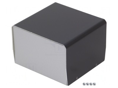 Carcasă aluminiu argint 118x124x84mm foto