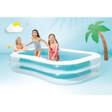 Piscina gonflabila, Dreptunghiulara, Pentru Exterior, 262 x 175 x 56 cm, albastru/alb