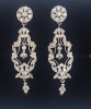 Superbi cercei din aur alb si diamante YANES -brand purtat de regina Letizia, 18k