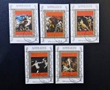 Ajman 1971 Seria "Artă Universală- Nuduri și Marile Legende" Valori 1 R / Airmail Obliterat CTO / Ștampilat de Onoare - A90, Stampilat