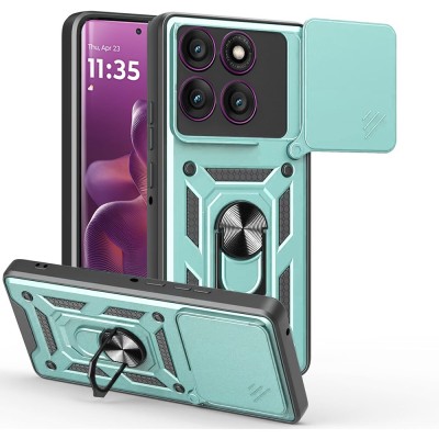 Husa Motorola Edge 60 Pro protectie camera Techsuit CamShield Series, verde foto