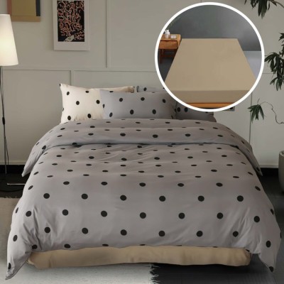 Lenjerie pat tricot bumbac 100 % cu husa-nimet foto