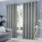 Draperie tip tesatura in cu inele gri, Madison, 150x270 cm, densitate 700 g/ml, Loni, 1 buc