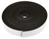 Banda Magnetica Adeziva 30mm x 30m, Grosime 0.9mm, Cauciuc, Alb/Negru