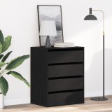 vidaXL Comodă cu sertare, stejar negru, 60x41x76 cm, lemn prelucrat