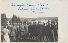 A155 Ofiteri romani cu sabii 1931 scoala cavalerie Targoviste Campulung foto