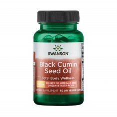 Black Cumin Seed Oil (Chimen Negru) 500 miligrame 60 capsule Swanson foto