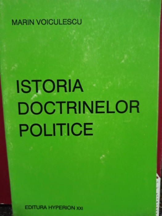 Marin Voiculescu - Istoria doctrinelor politice (1992)