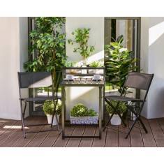 Mobilier de balcon pliabil - masa, 2 scaune