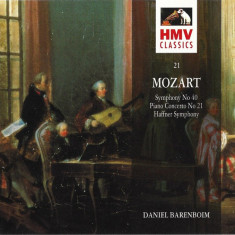 Vand CD Mozart / Daniel Barenboim ‎– Symphony No 40 / Piano Concerto No 21