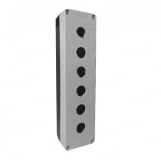 Cutie comanda caseta goala neechipata cu 6 gauri pentru 6 butoane 22mm IP65