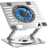 Stand/Cooler Vision Touch, 1 ventilator, Iluminat, Reglare 3 axe, pentru laptop 17&quot;