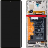 Cumpara ieftin Display cu Touchscreen Honor 70, cu Rama si Acumulator, Argintiu (Crystal Silver), Service Pack 0235ACMG