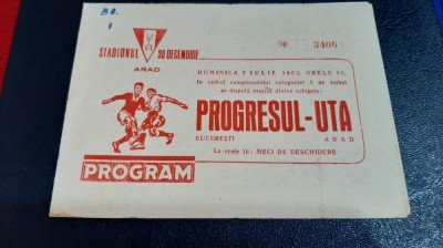program UTA - Progresul Buc. foto