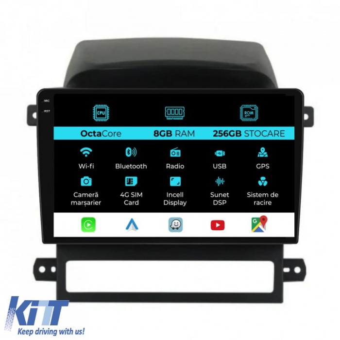 Navigatie Dedicata Chevrolet Captiva (2006-2011), Incell 9Inch, 8Gb Ram, 256Gb Stocare, Carplay Performance AutoTuning
