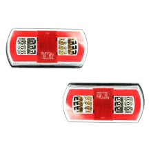 Lampa stop LED SMD GLO stanga si dreapta camion duba remorca tractor 16,5x8 &reg; ALM
