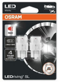Set 2 Buc Led Osram P21/5W 12V 1,75W W3X16Q 6000K Rosu LEDriving SL 7515DRP-02B