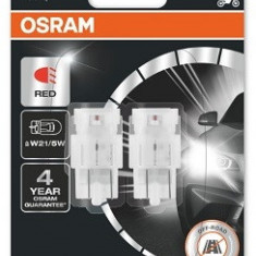 Set 2 Buc Led Osram P21/5W 12V 1,75W W3X16Q 6000K Rosu LEDriving SL 7515DRP-02B