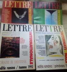 LOT 4 NUMERE DIN PUBLICATIA &amp;#039;LETTRE INTERNATIONALE&amp;#039; (1992-93)[NR. 1 / 2 / 3 / 5] foto