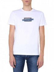 Tricou barbat DIESEL CREW NECK T-SHIRT A00359 0CATM100 Alb foto