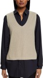 Cumpara ieftin Pulover tip Vesta Esprit Collection cu decolteu in V, tricotat, Marimea S - OUTLET