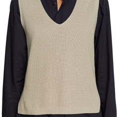 Pulover tip Vesta Esprit Collection cu decolteu in V, tricotat, Marimea S - RESIGILAT