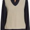 Pulover tip Vesta Esprit Collection cu decolteu in V, tricotat, Marimea S - OUTLET