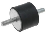Atenuator Vibratii ELESA+GANTER M8, 40mm, Guma, Otel, Duritate Shore 55&plusmn;5, Cod DVA1-40-30-M8