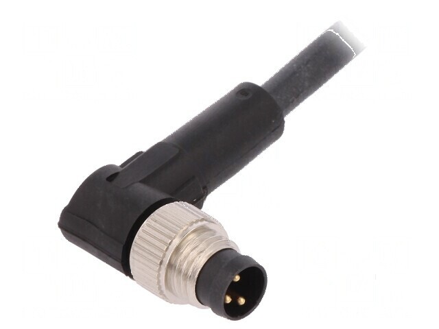 Cablu de conectare M8 PIN: 3 &icirc;n unghi 2m