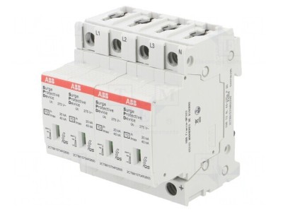 Limitator de supratensiuni Tip 2 Poli 4 40kA IP20 foto