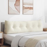 vidaXL Perna pentru spate Crem 160 x 24 x 50 cm Catifea 42014554