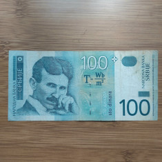 Bancnote Serbia 100 Dinari anul 2004