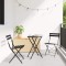 vidaXL Set Bistro Pliabil 3 pcs Antracit Oțel 42002972