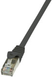 Cablu F/UTP LOGILINK CP2093S, Patchcord, CAT.6, 10m (Negru)