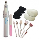 Cumpara ieftin Set Manichiura Pedichiura Pedi Mate 18 Piese As Seen On TV - Pile Ergonomice, Accesorii Unghii, Razuit Calcaie