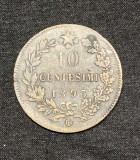 Moneda 10 centesimi 1893 Italia