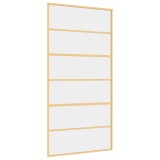 Cumpara ieftin Usa glisanta, auriu, 102,5x205 cm, sticla ESG mata si aluminiu