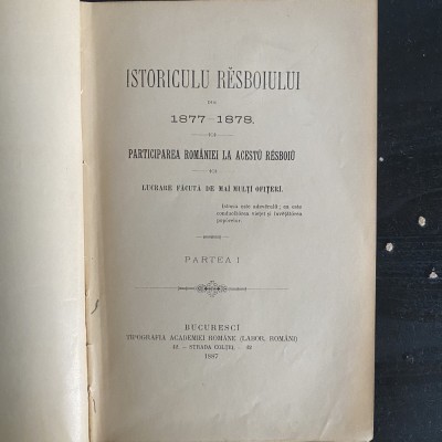 Istoricul Războiului din 1877-1878 foto