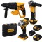 Trusa de scule 3 in 1 ROTOR RSET3, Rotopercutor ,Polizor unghiular, Autofiletanta 21V 3Ah