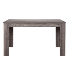 Masa bucatarie Nora 140x90x77cm&nbsp;MDF stejar maro inchis [en.casa] HausGarden Leisure