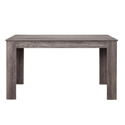 Masa bucatarie Nora 140x90x77cm&amp;nbsp;MDF stejar maro inchis [en.casa] HausGarden Leisure foto