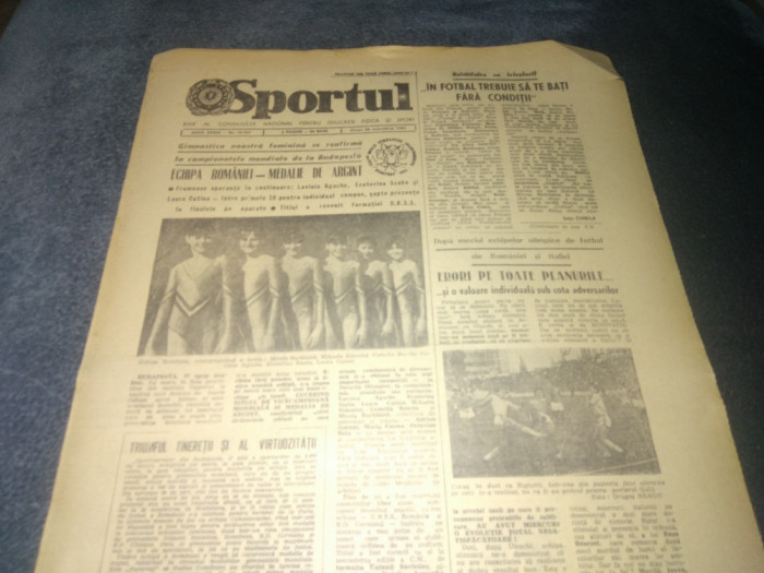 ZIARUL SPORTUL 28 OCTOMBRIE 1983