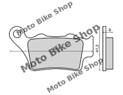 MBS Placute frana BMW F 650 &amp;#039;94-&amp;#039;05 /Honda NX 500 &amp;#039;97-&amp;#039;99, Cod Produs: 225101330RM foto