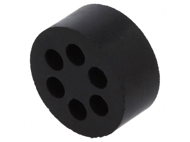 Insert Presetupă 4mm M25 IP54 Cauciuc NBR 6 Orificii