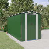 Cumpara ieftin Șopron de grădină, verde, 192x440x223 cm, oțel zincat