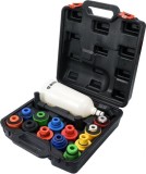 YATO Set palnie completare ulei cu adaptoare, 15 piese
