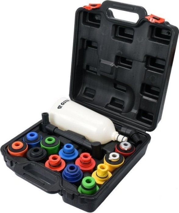 YATO Set palnie completare ulei cu adaptoare, 15 piese